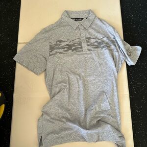 Travis Mathew Gray Polo with Camo Accent